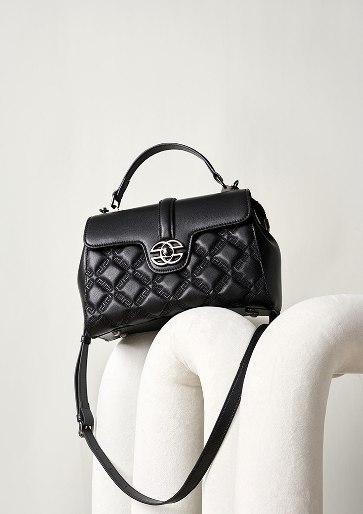 DEEPKEE original nubuck handmade full-grain genuine leather cowhide bag 真皮菱格真皮鏈條小包 2578 號