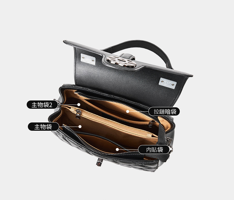 DEEPKEE original nubuck handmade full-grain genuine leather cowhide bag 真皮菱格真皮鏈條小包 2578 號