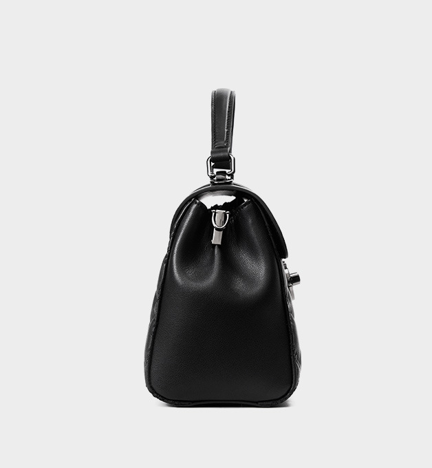 DEEPKEE original nubuck handmade full-grain genuine leather cowhide bag 真皮菱格真皮鏈條小包 2578 號