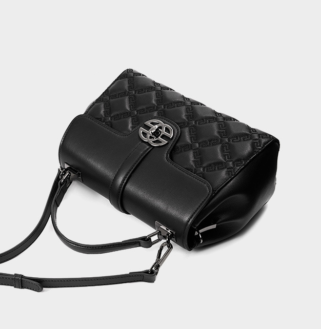 DEEPKEE original nubuck handmade full-grain genuine leather cowhide bag 真皮菱格真皮鏈條小包 2578 號