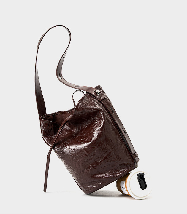 DEEPKEE original nubuck handmade full-grain genuine leather cowhide bag 真皮女包手抓紋單肩包 2580 號