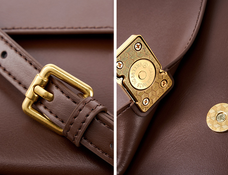 DEEPKEE original nubuck handmade full-grain genuine leather cowhide bag 真皮單肩豆腐包小方包 2621 號