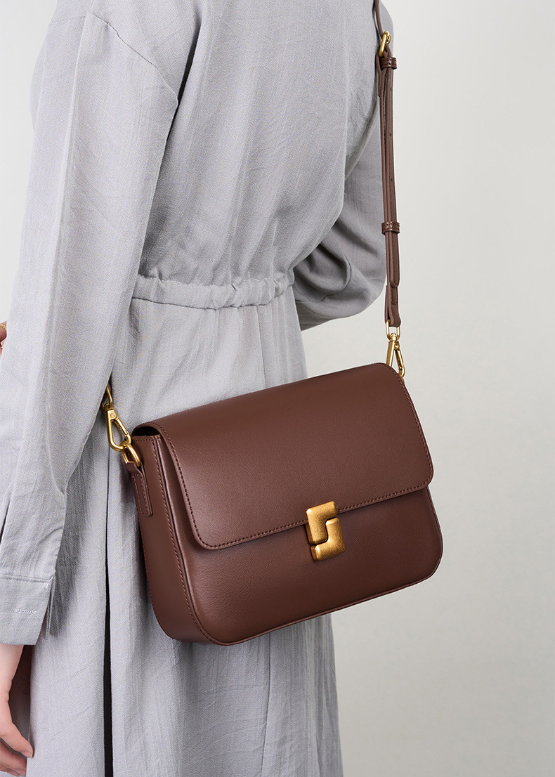 DEEPKEE original nubuck handmade full-grain genuine leather cowhide bag 真皮單肩豆腐包小方包 2621 號