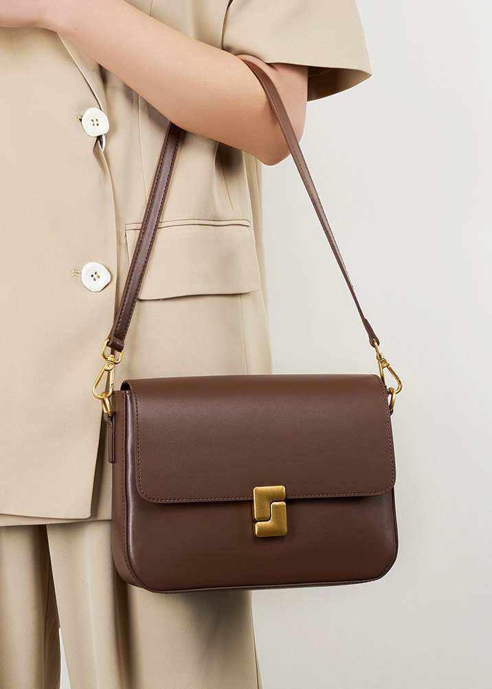 DEEPKEE original nubuck handmade full-grain genuine leather cowhide bag 真皮單肩豆腐包小方包 2621 號