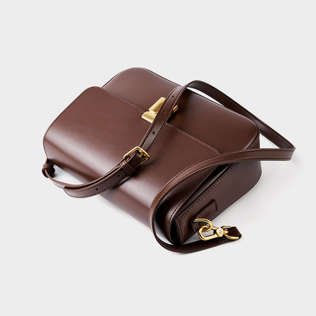 DEEPKEE original nubuck handmade full-grain genuine leather cowhide bag 真皮單肩豆腐包小方包 2621 號