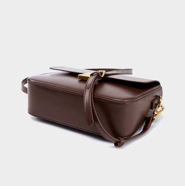 DEEPKEE original nubuck handmade full-grain genuine leather cowhide bag 真皮單肩豆腐包小方包 2621 號