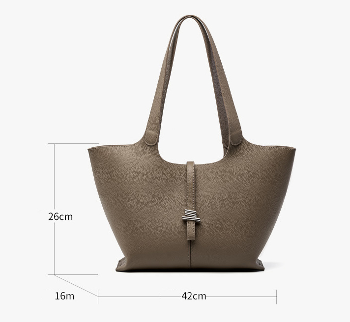 DEEPKEE original nubuck handmade full-grain genuine leather cowhide bag 頭層牛皮風鈴托特包手提單肩真皮女包 2661 號