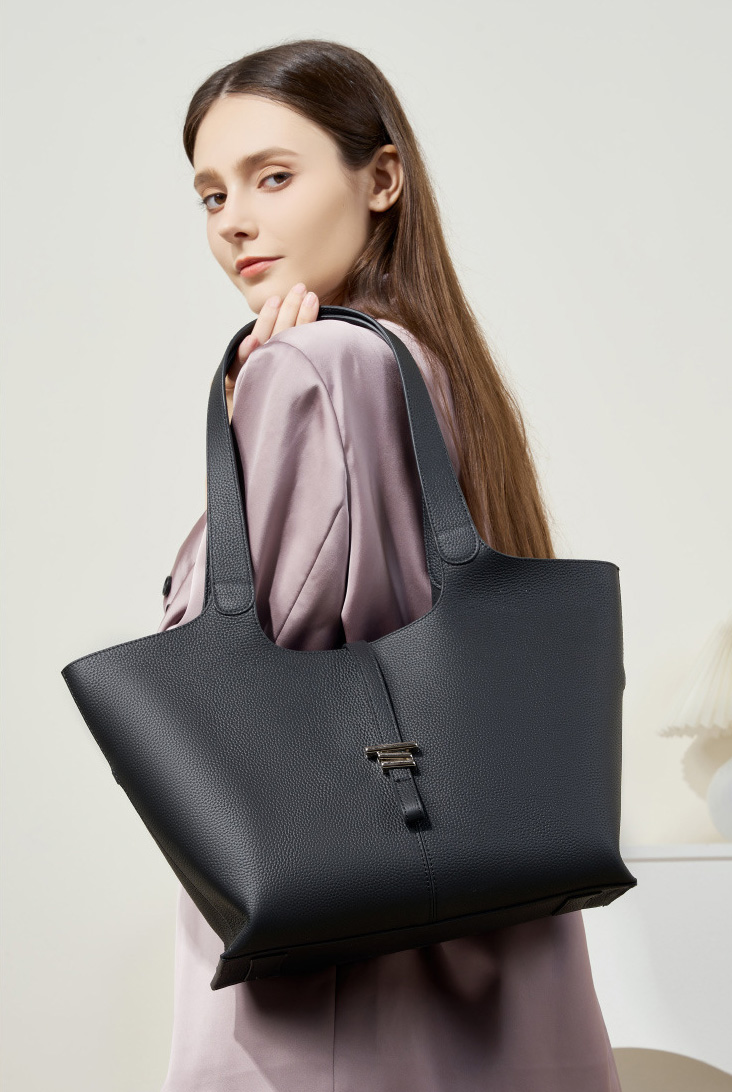 DEEPKEE original nubuck handmade full-grain genuine leather cowhide bag 頭層牛皮風鈴托特包手提單肩真皮女包 2661 號