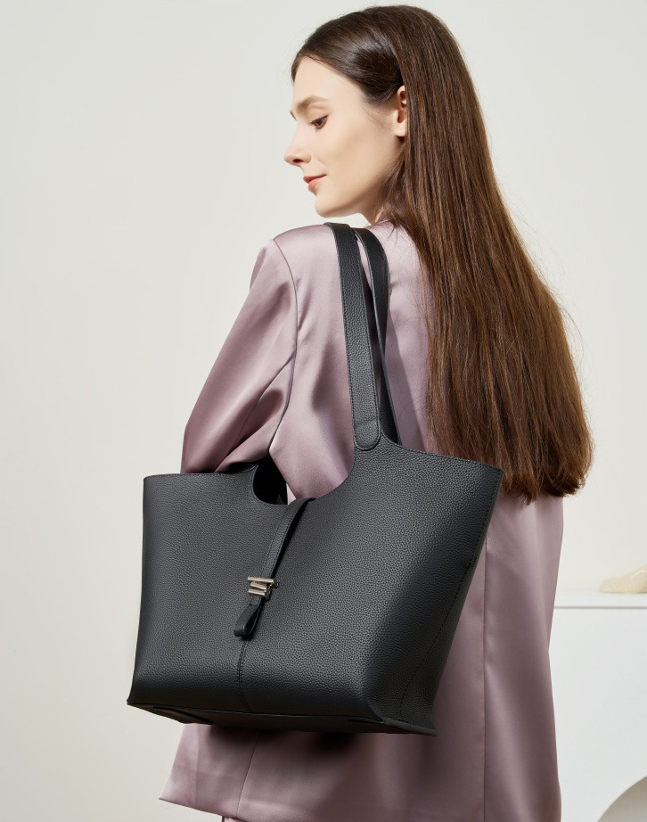 DEEPKEE original nubuck handmade full-grain genuine leather cowhide bag 頭層牛皮風鈴托特包手提單肩真皮女包 2661 號