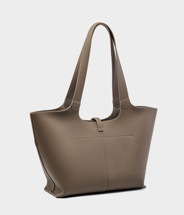 DEEPKEE original nubuck handmade full-grain genuine leather cowhide bag 頭層牛皮風鈴托特包手提單肩真皮女包 2661 號