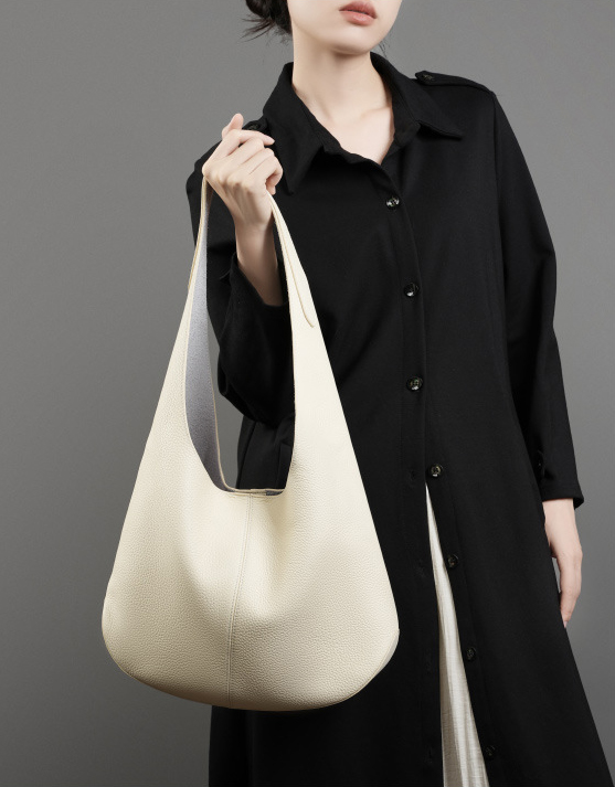 DEEPKEE original nubuck handmade full-grain genuine leather cowhide bag 頭層皮托特包高級感腋下单肩真皮包 2801 號