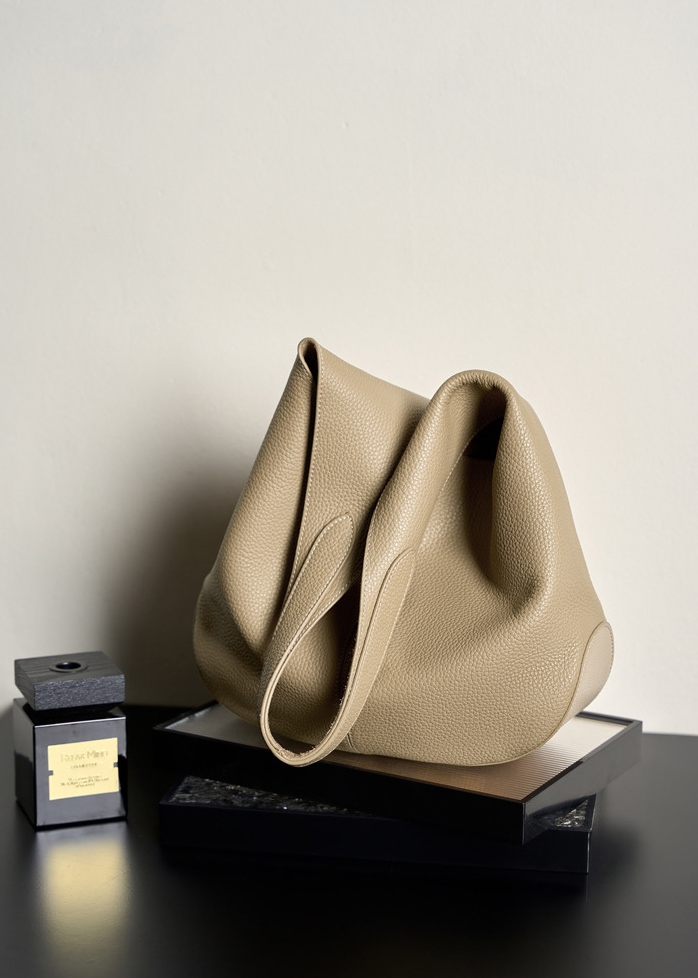 DEEPKEE original nubuck handmade full-grain genuine leather cowhide bag 頭層皮托特包高級感腋下单肩真皮包 2801 號
