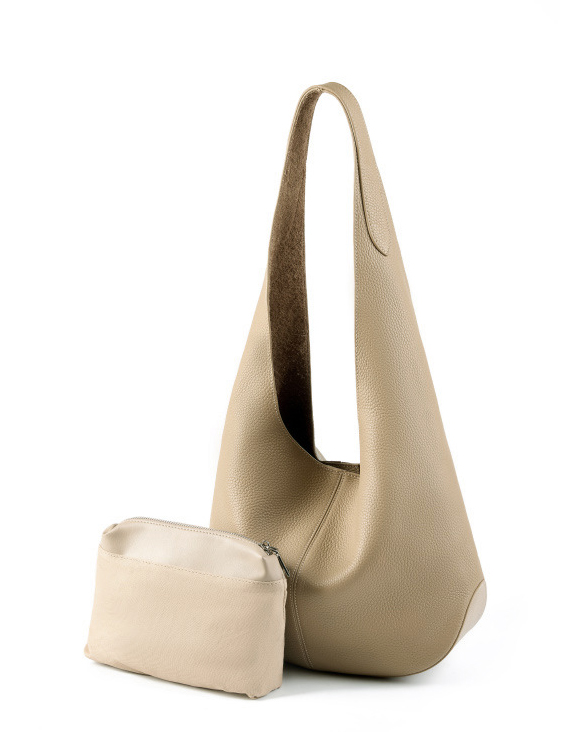 DEEPKEE original nubuck handmade full-grain genuine leather cowhide bag 頭層皮托特包高級感腋下单肩真皮包 2801 號