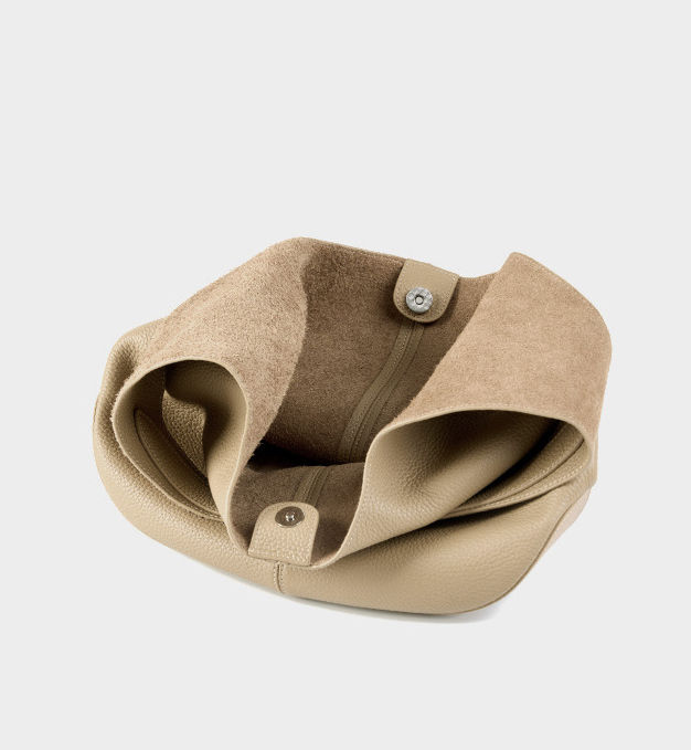 DEEPKEE original nubuck handmade full-grain genuine leather cowhide bag 頭層皮托特包高級感腋下单肩真皮包 2801 號