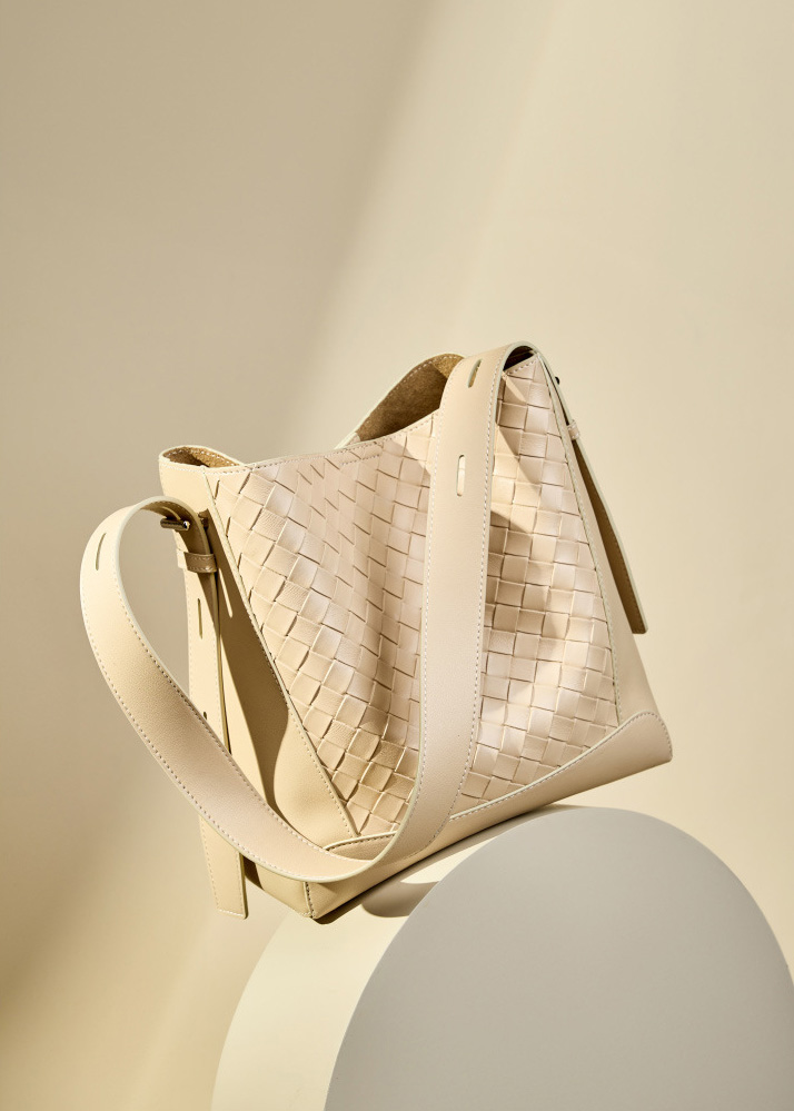 DEEPKEE original nubuck handmade full-grain genuine leather cowhide bag 牛皮手工編織大容量時尚單肩斜挎女包 2807 號