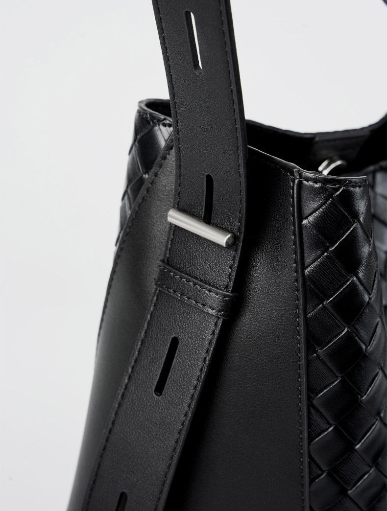 DEEPKEE original nubuck handmade full-grain genuine leather cowhide bag 牛皮手工編織大容量時尚單肩斜挎女包 2807 號