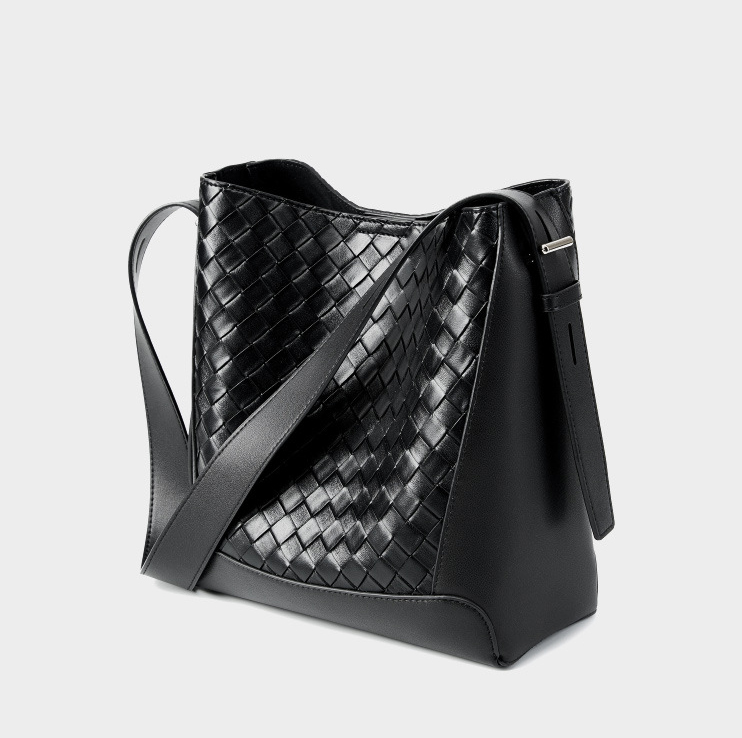 DEEPKEE original nubuck handmade full-grain genuine leather cowhide bag 牛皮手工編織大容量時尚單肩斜挎女包 2807 號