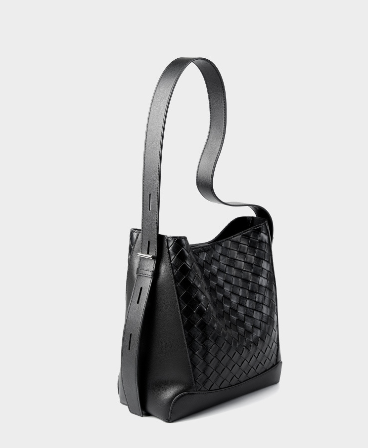 DEEPKEE original nubuck handmade full-grain genuine leather cowhide bag 牛皮手工編織大容量時尚單肩斜挎女包 2807 號