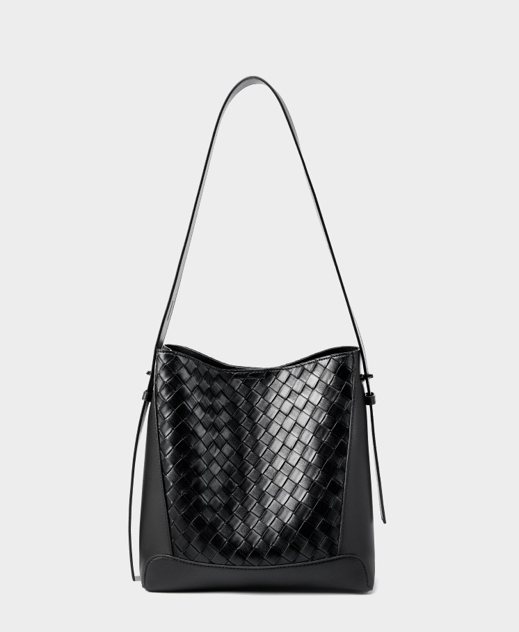 DEEPKEE original nubuck handmade full-grain genuine leather cowhide bag 牛皮手工編織大容量時尚單肩斜挎女包 2807 號