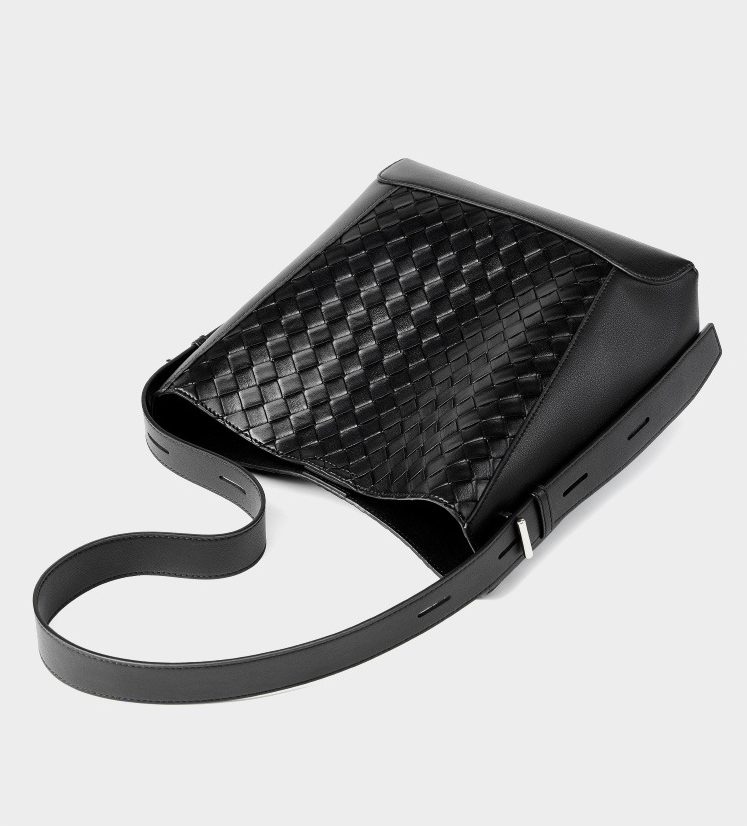 DEEPKEE original nubuck handmade full-grain genuine leather cowhide bag 牛皮手工編織大容量時尚單肩斜挎女包 2807 號