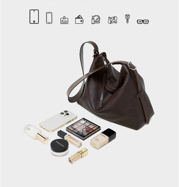 DEEPKEE original nubuck handmade full-grain genuine leather cowhide bag 真皮女包單肩腋下包復古時尚斜挎包 2827 號