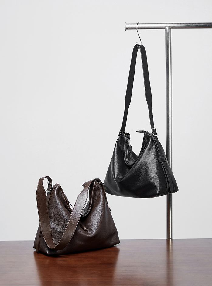 DEEPKEE original nubuck handmade full-grain genuine leather cowhide bag 真皮女包單肩腋下包復古時尚斜挎包 2827 號