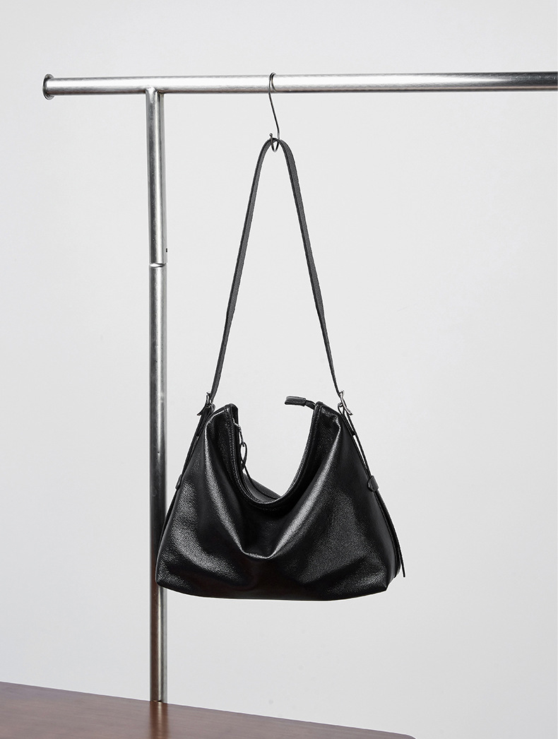 DEEPKEE original nubuck handmade full-grain genuine leather cowhide bag 真皮女包單肩腋下包復古時尚斜挎包 2827 號