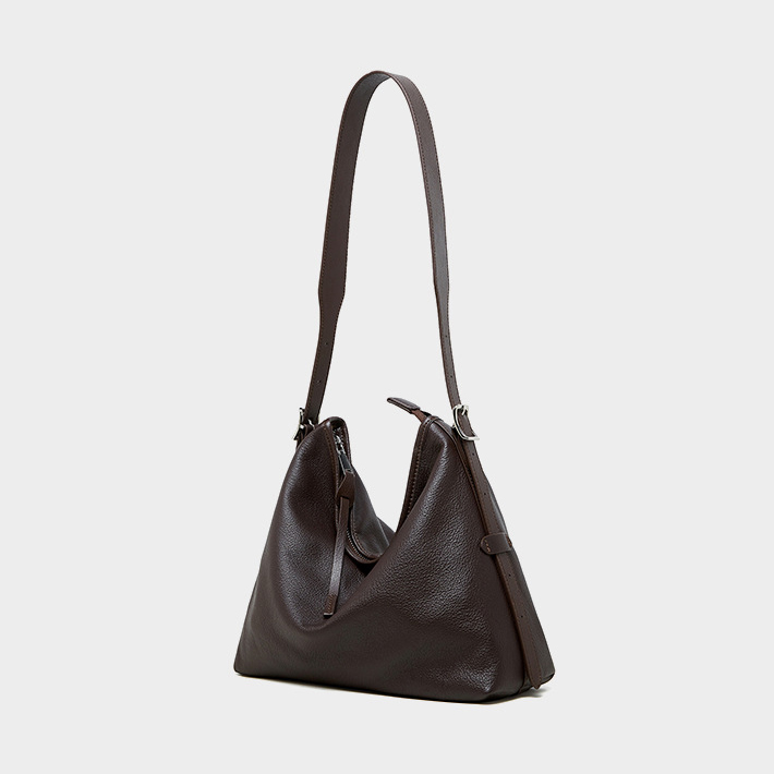 DEEPKEE original nubuck handmade full-grain genuine leather cowhide bag 真皮女包單肩腋下包復古時尚斜挎包 2827 號