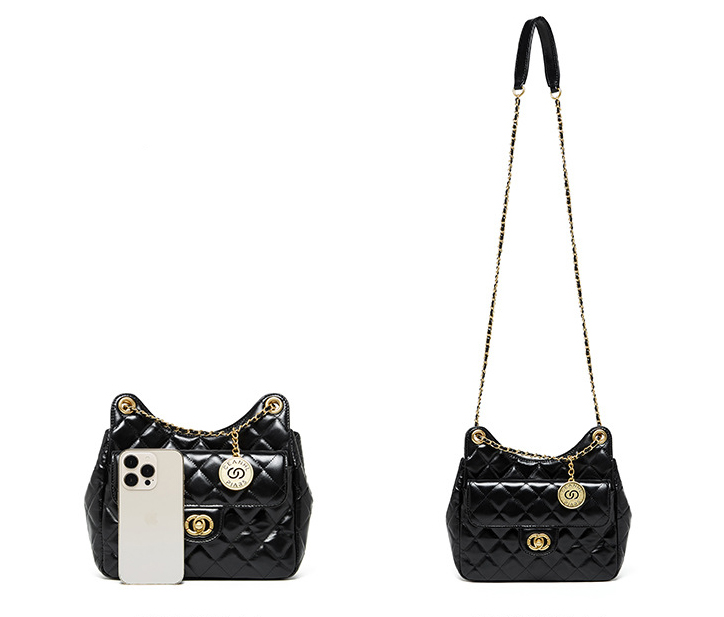 DEEPKEE original nubuck handmade full-grain genuine leather cowhide bag 頭層牛皮小香風時尚百搭單肩斜挎女包 2856 號