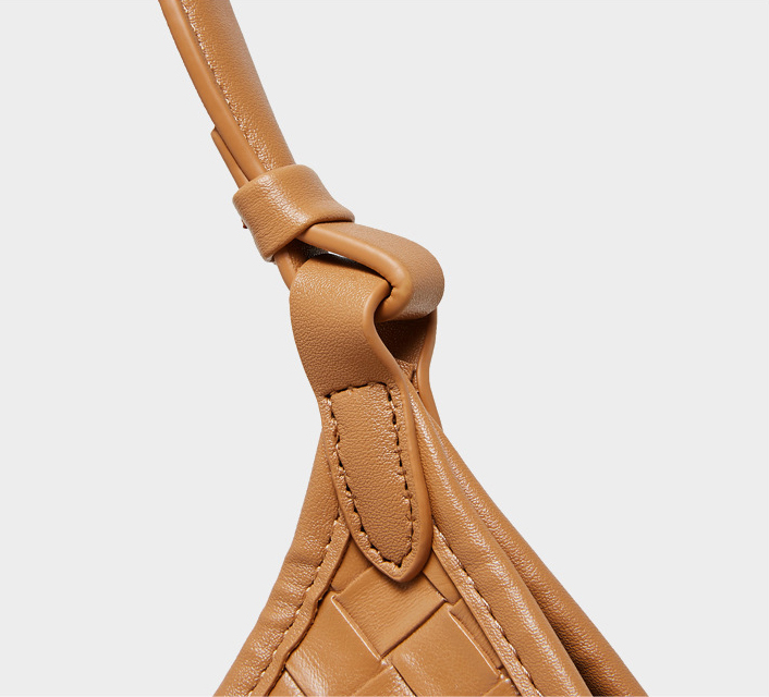 DEEPKEE original nubuck handmade full-grain genuine leather cowhide bag 新款 bags 時尚洋氣牛皮編織紋女包 2858 號