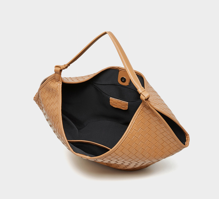 DEEPKEE original nubuck handmade full-grain genuine leather cowhide bag 新款 bags 時尚洋氣牛皮編織紋女包 2858 號