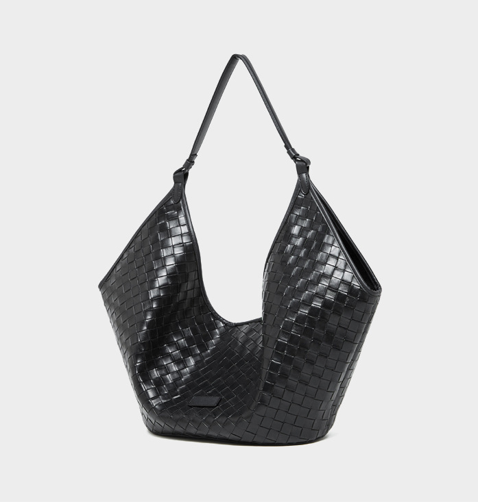 DEEPKEE original nubuck handmade full-grain genuine leather cowhide bag 新款 bags 時尚洋氣牛皮編織紋女包 2858 號