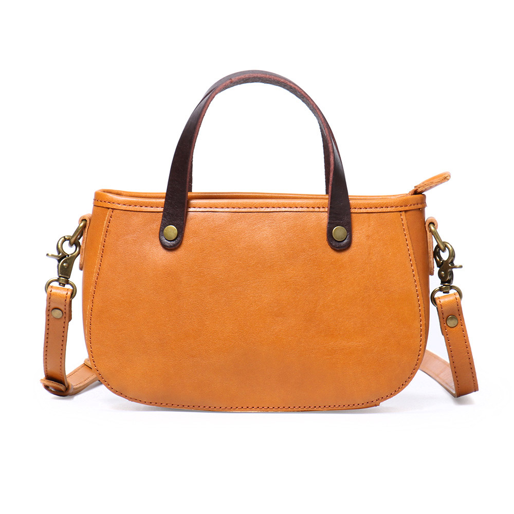 DEEPKEE 復古真皮手提包 斜挎女包 2863 號