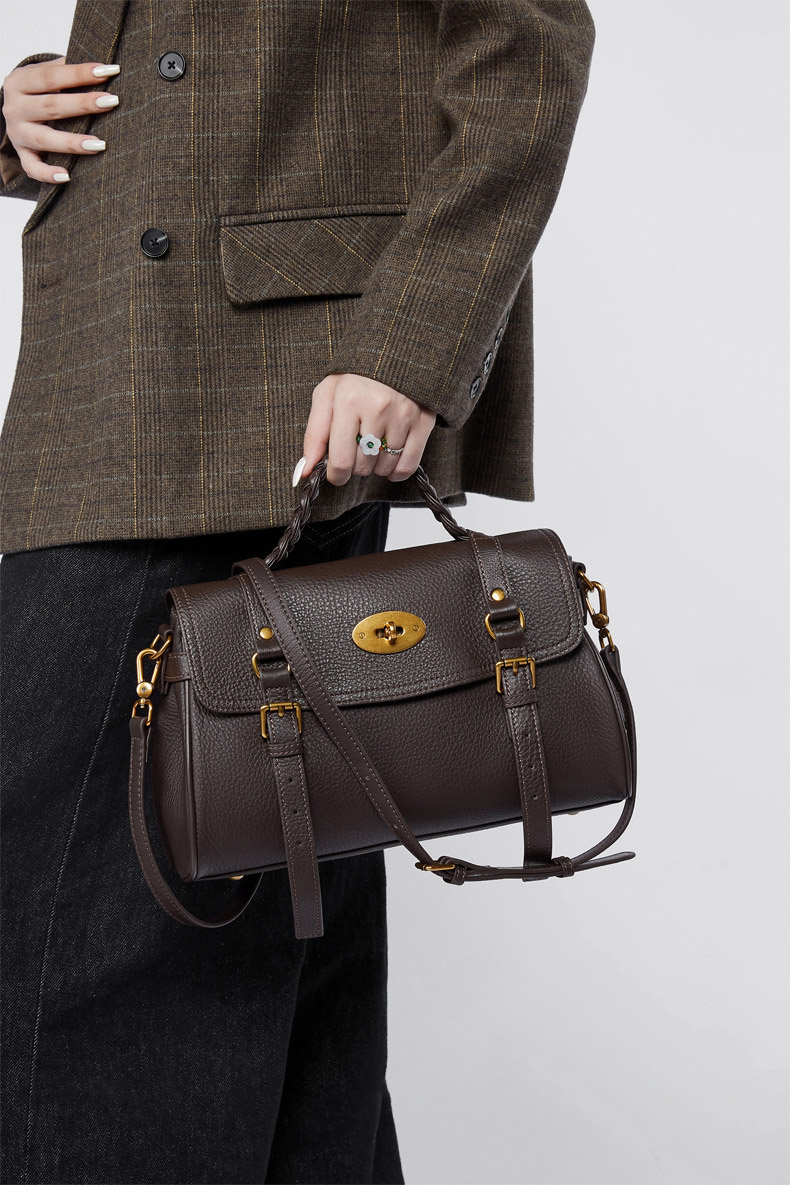 DEEPKEE original nubuck handmade full-grain genuine leather cowhide bag 真皮郵差包牛皮手提單肩斜挎包 2866 號