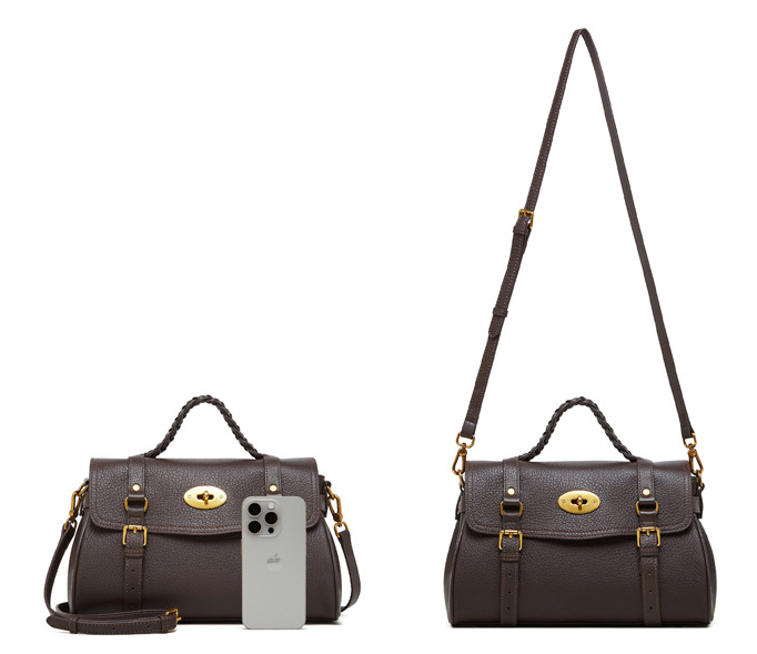 DEEPKEE original nubuck handmade full-grain genuine leather cowhide bag 真皮郵差包牛皮手提單肩斜挎包 2866 號