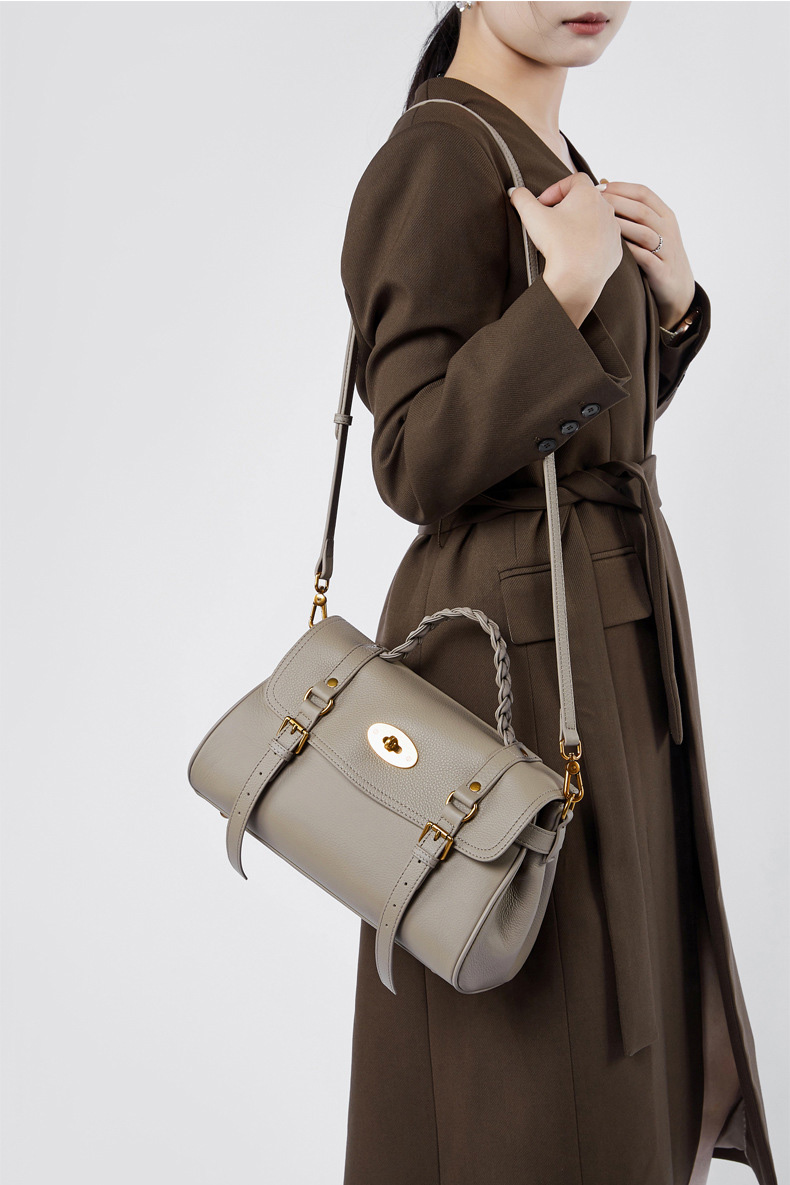 DEEPKEE original nubuck handmade full-grain genuine leather cowhide bag 真皮郵差包牛皮手提單肩斜挎包 2866 號