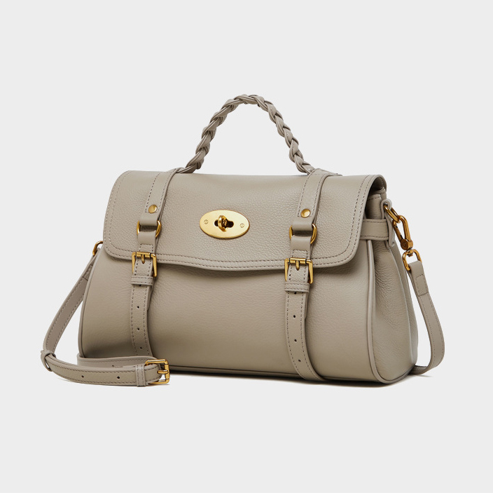 DEEPKEE original nubuck handmade full-grain genuine leather cowhide bag 真皮郵差包牛皮手提單肩斜挎包 2866 號