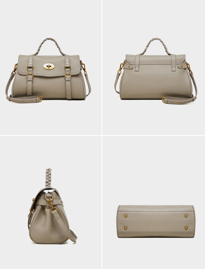 DEEPKEE original nubuck handmade full-grain genuine leather cowhide bag 真皮郵差包牛皮手提單肩斜挎包 2866 號