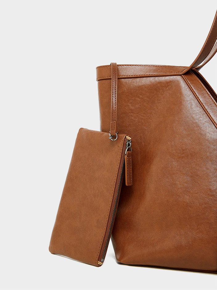 DEEPKEE original nubuck handmade full-grain genuine leather cowhide bag Y 字真皮托特包大容量手提女包 2870 號