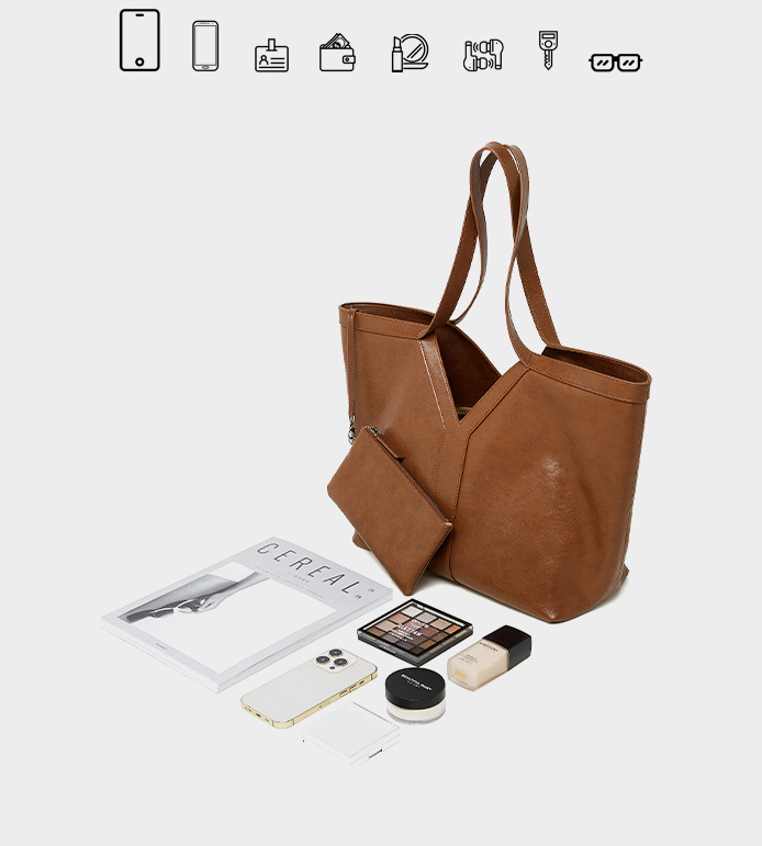 DEEPKEE original nubuck handmade full-grain genuine leather cowhide bag Y 字真皮托特包大容量手提女包 2870 號