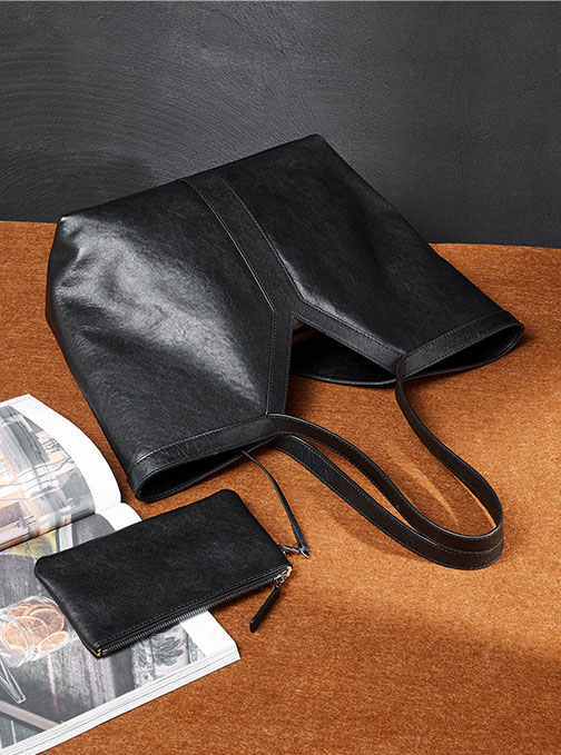 DEEPKEE original nubuck handmade full-grain genuine leather cowhide bag Y 字真皮托特包大容量手提女包 2870 號