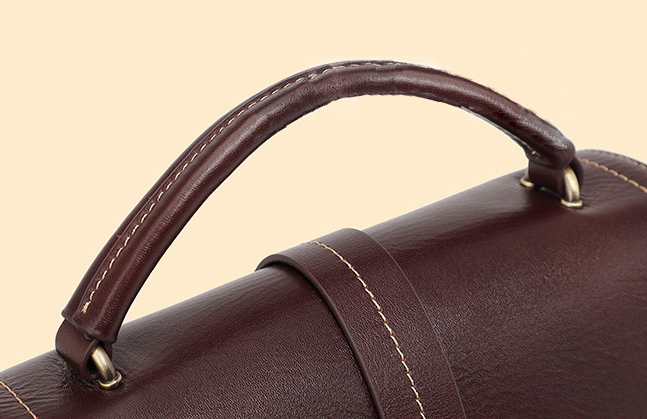 DEEPKEE original nubuck handmade full-grain genuine leather cowhide bag 頭層牛皮植鞣皮手提單肩斜挎女包 2879 號