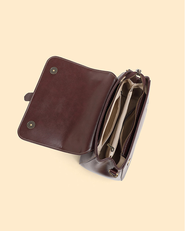 DEEPKEE original nubuck handmade full-grain genuine leather cowhide bag 頭層牛皮植鞣皮手提單肩斜挎女包 2879 號