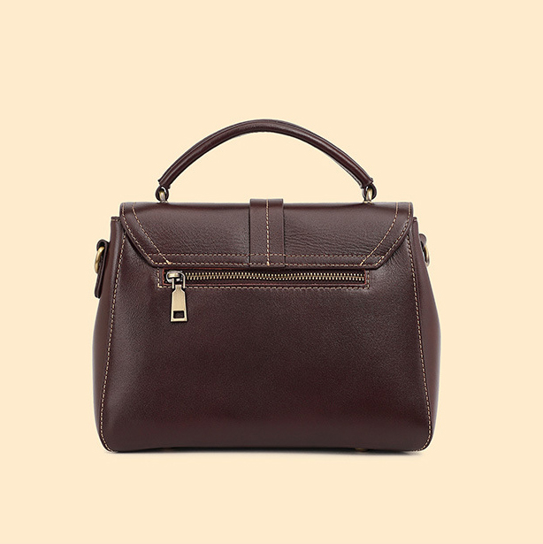 DEEPKEE original nubuck handmade full-grain genuine leather cowhide bag 頭層牛皮植鞣皮手提單肩斜挎女包 2879 號