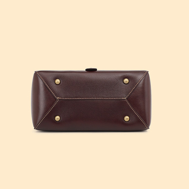 DEEPKEE original nubuck handmade full-grain genuine leather cowhide bag 頭層牛皮植鞣皮手提單肩斜挎女包 2879 號