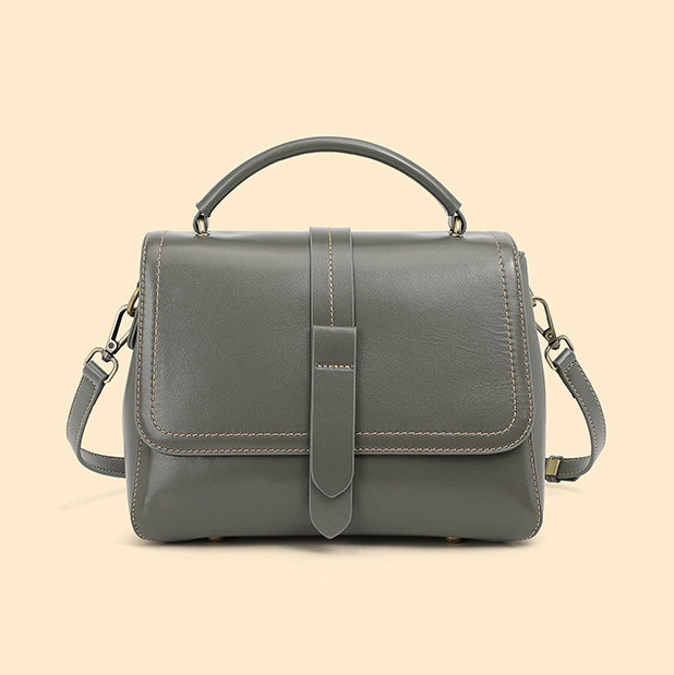 DEEPKEE original nubuck handmade full-grain genuine leather cowhide bag 頭層牛皮植鞣皮手提單肩斜挎女包 2879 號