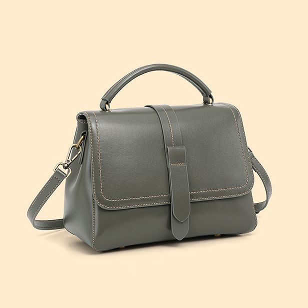 DEEPKEE original nubuck handmade full-grain genuine leather cowhide bag 頭層牛皮植鞣皮手提單肩斜挎女包 2879 號