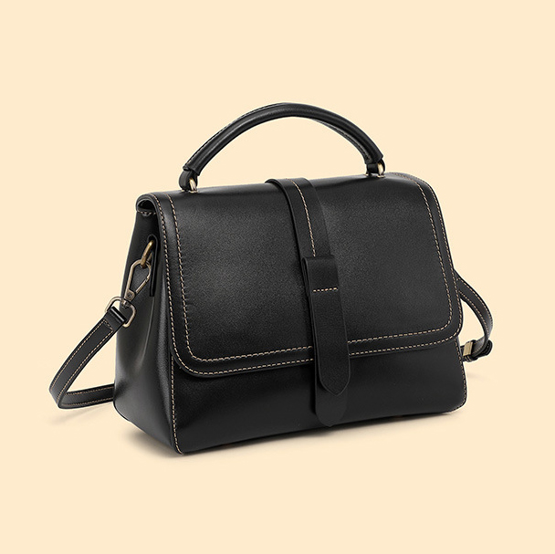 DEEPKEE original nubuck handmade full-grain genuine leather cowhide bag 頭層牛皮植鞣皮手提單肩斜挎女包 2879 號