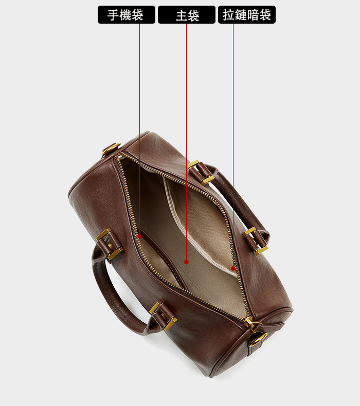 DEEPKEE original nubuck handmade full-grain genuine leather cowhide bag 真皮美拉德復古手提斜挎包 2893 號