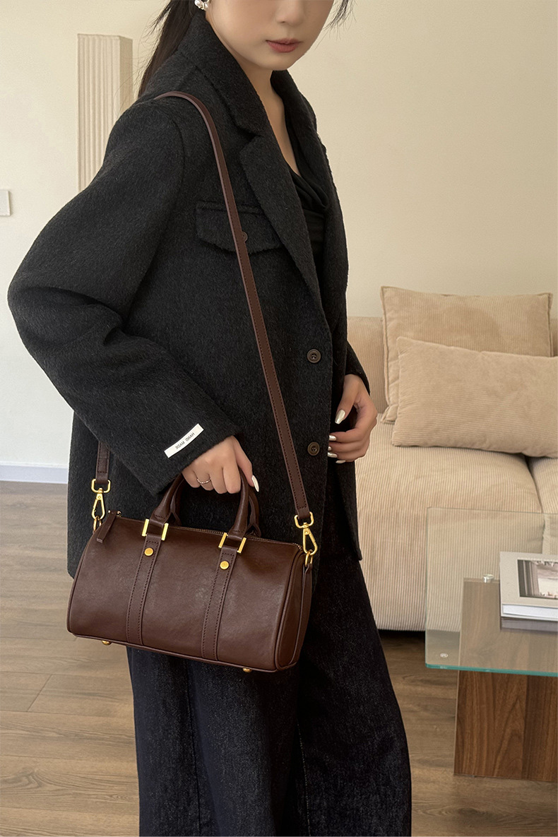 DEEPKEE original nubuck handmade full-grain genuine leather cowhide bag 真皮美拉德復古手提斜挎包 2893 號